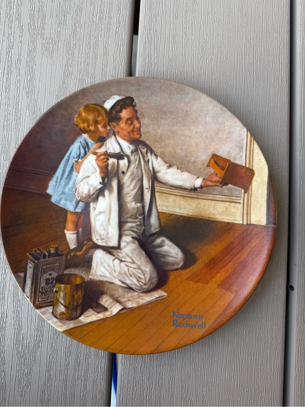 Norman Rockwell The Painter Collector Plate 1983 Knowles Limited Edition